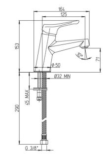Смеситель для раковины Paini Bios 05CR205LMKM хром